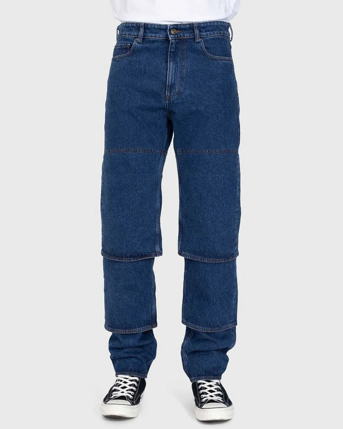 Klassiske Multi-Manchet Jeans Bla