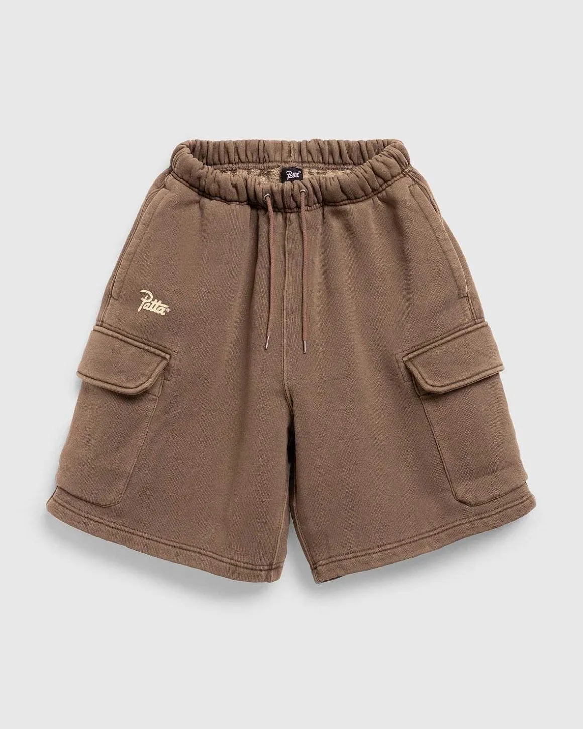 Klassiske Vaskede Cargo Joggingshorts Morel
