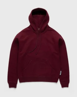 Klassisk Fleece-Haettetroje Bordeaux