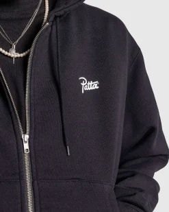 Klassisk Haettetroje Med Lynlas, Sort