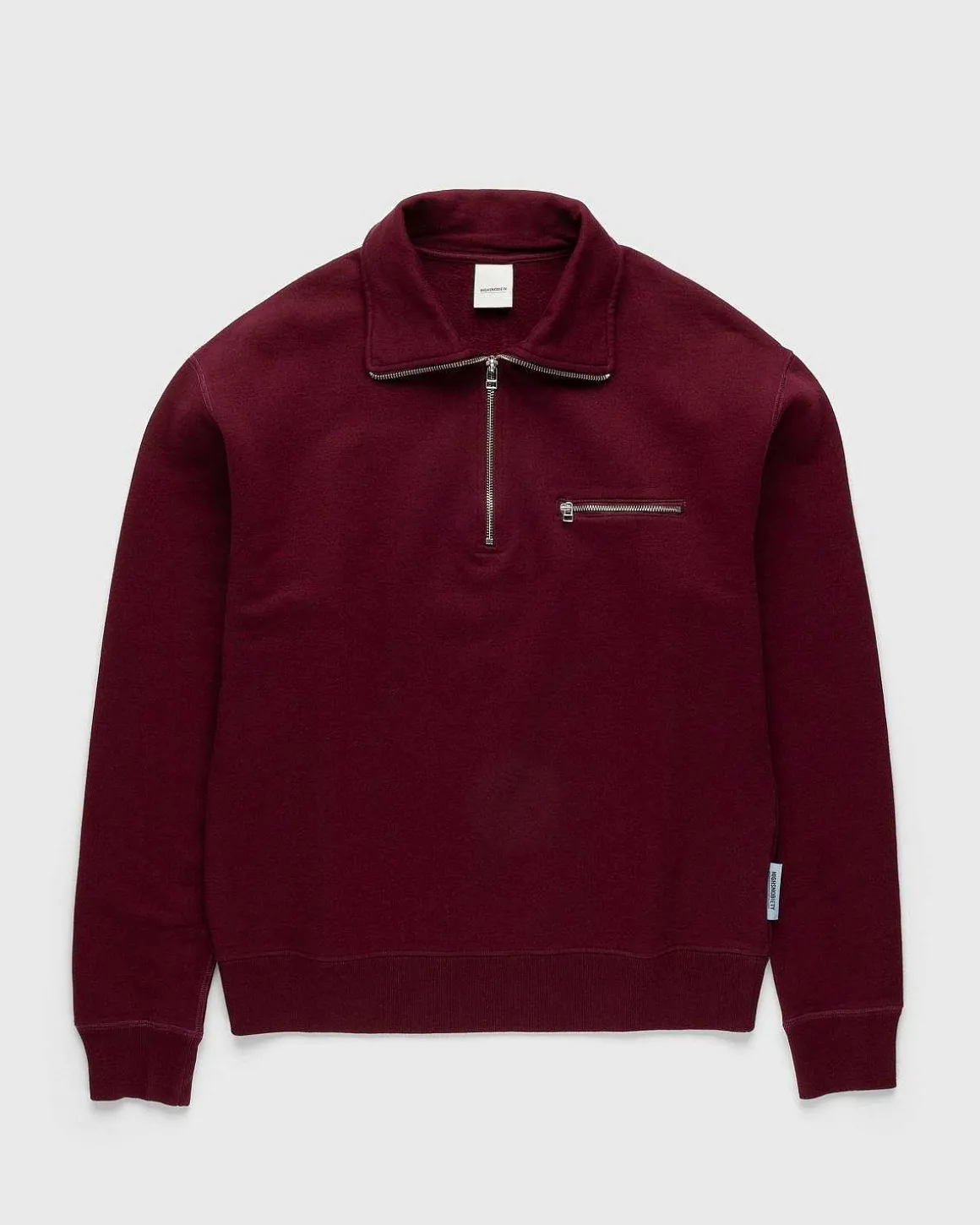 Klassisk Kvart Lynlas Fleece Bordeaux