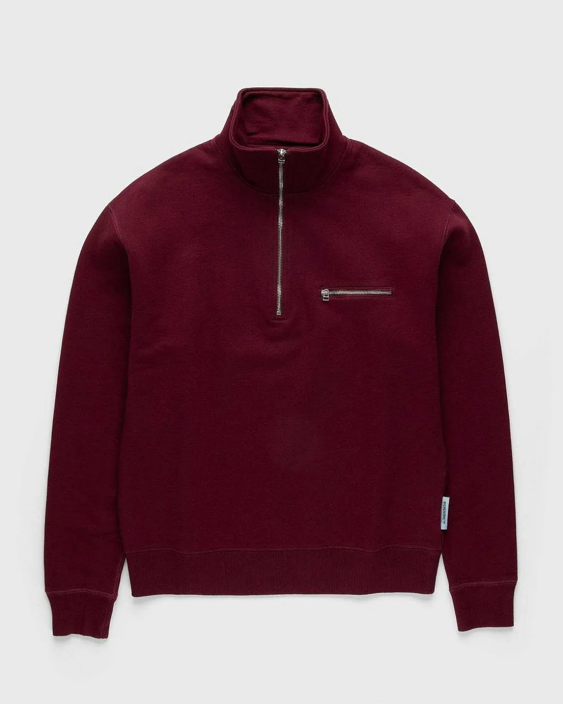 Klassisk Kvart Lynlas Fleece Bordeaux
