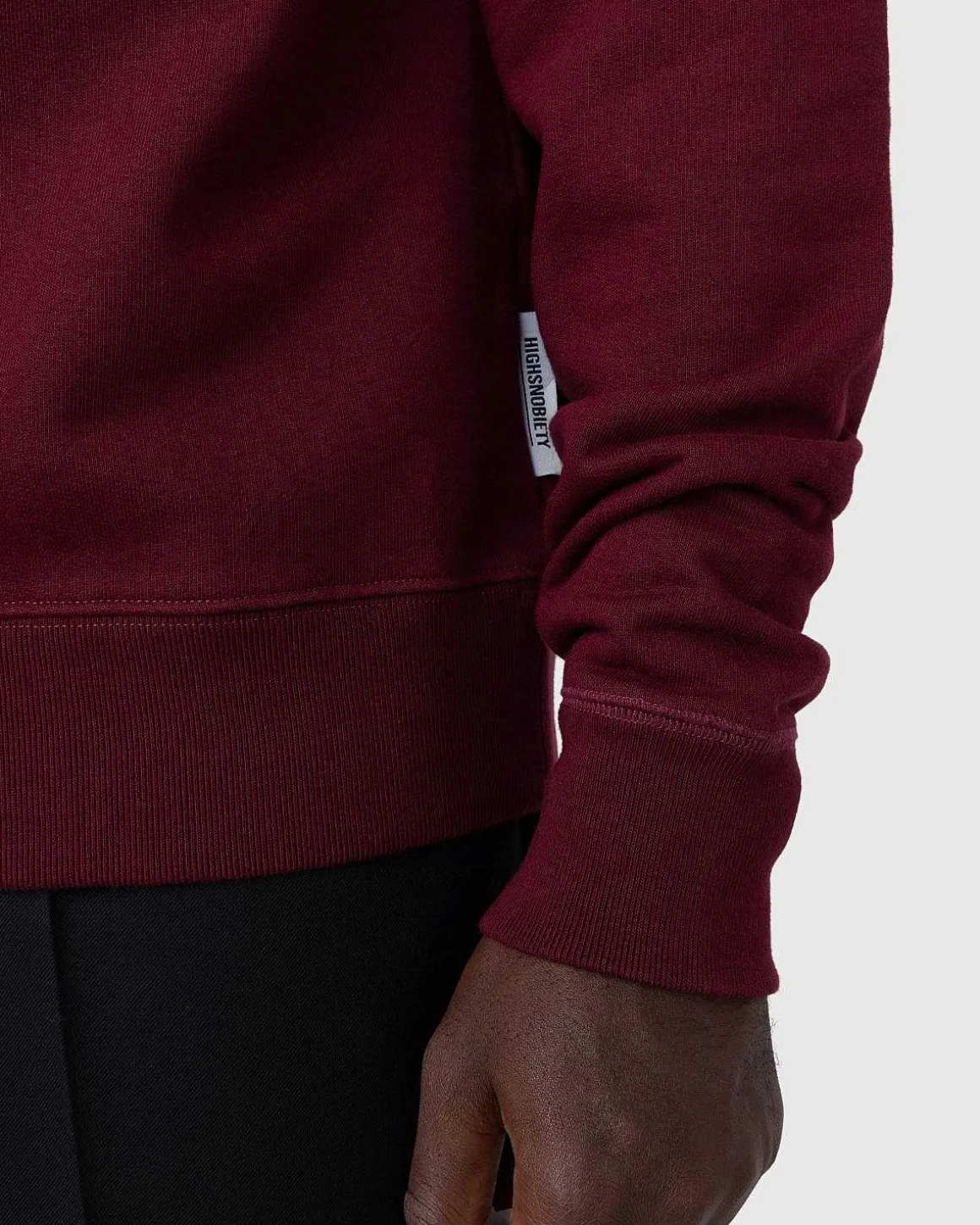 Klassisk Kvart Lynlas Fleece Bordeaux