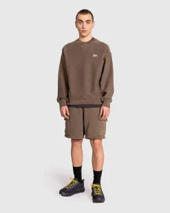 Klassisk Vasket Crewneck Sweater Morel