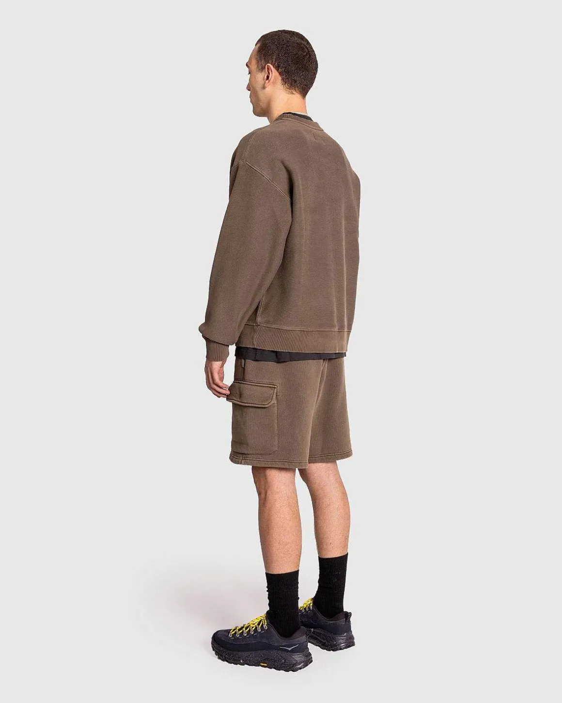 Klassisk Vasket Crewneck Sweater Morel