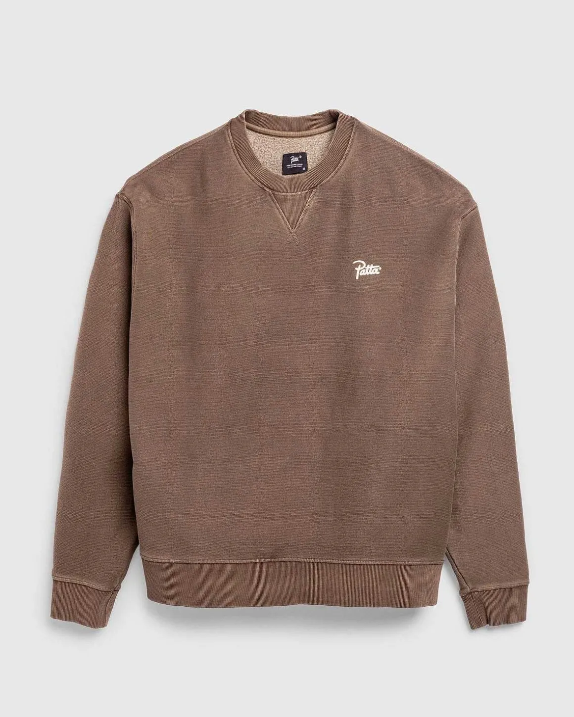 Klassisk Vasket Crewneck Sweater Morel