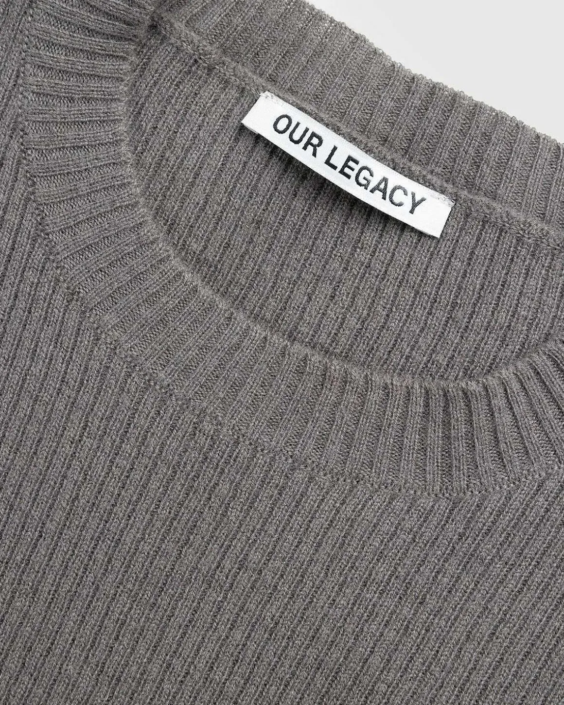 Kompakt Rundhals Mole Grey Super Wool