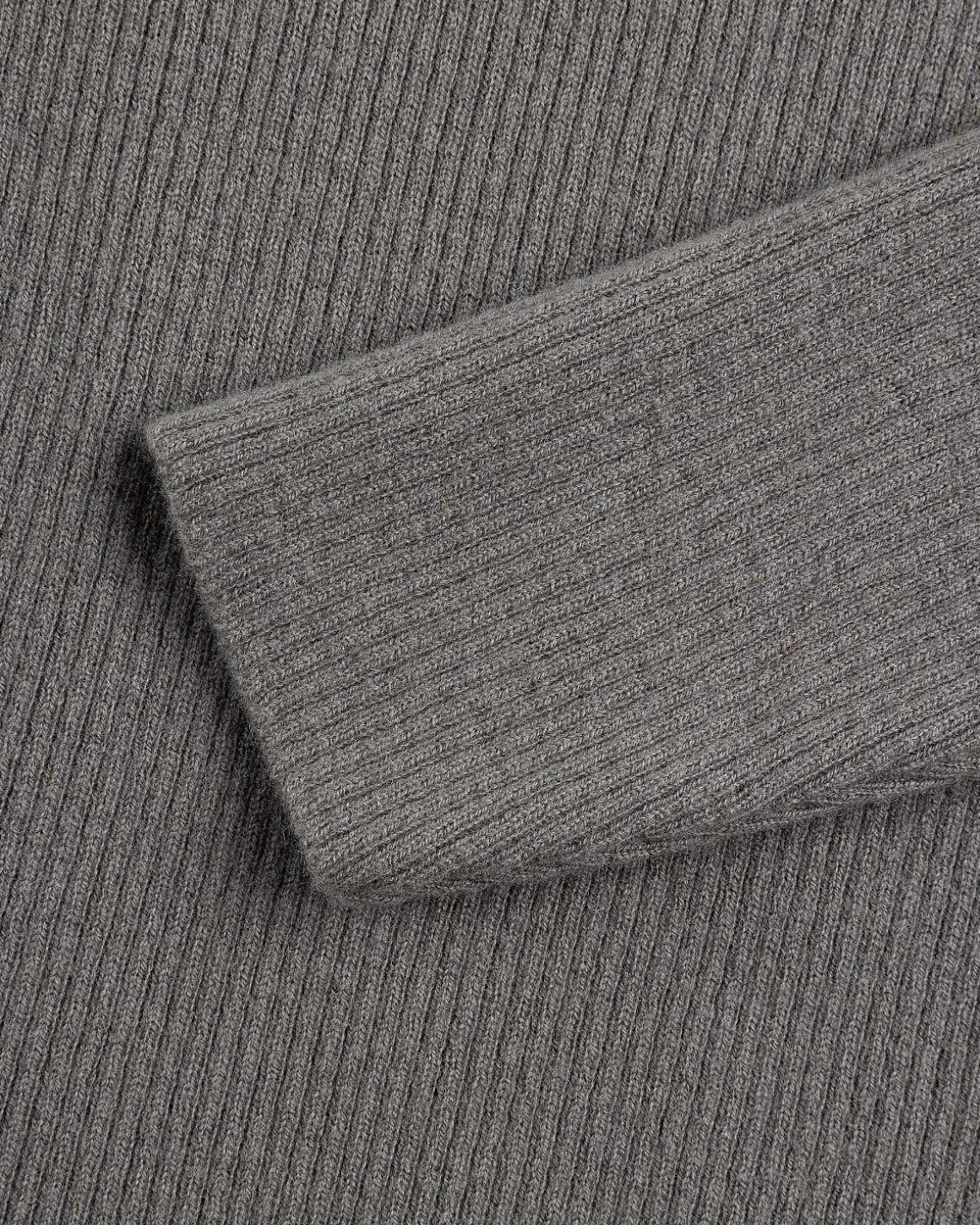 Kompakt Rundhals Mole Grey Super Wool