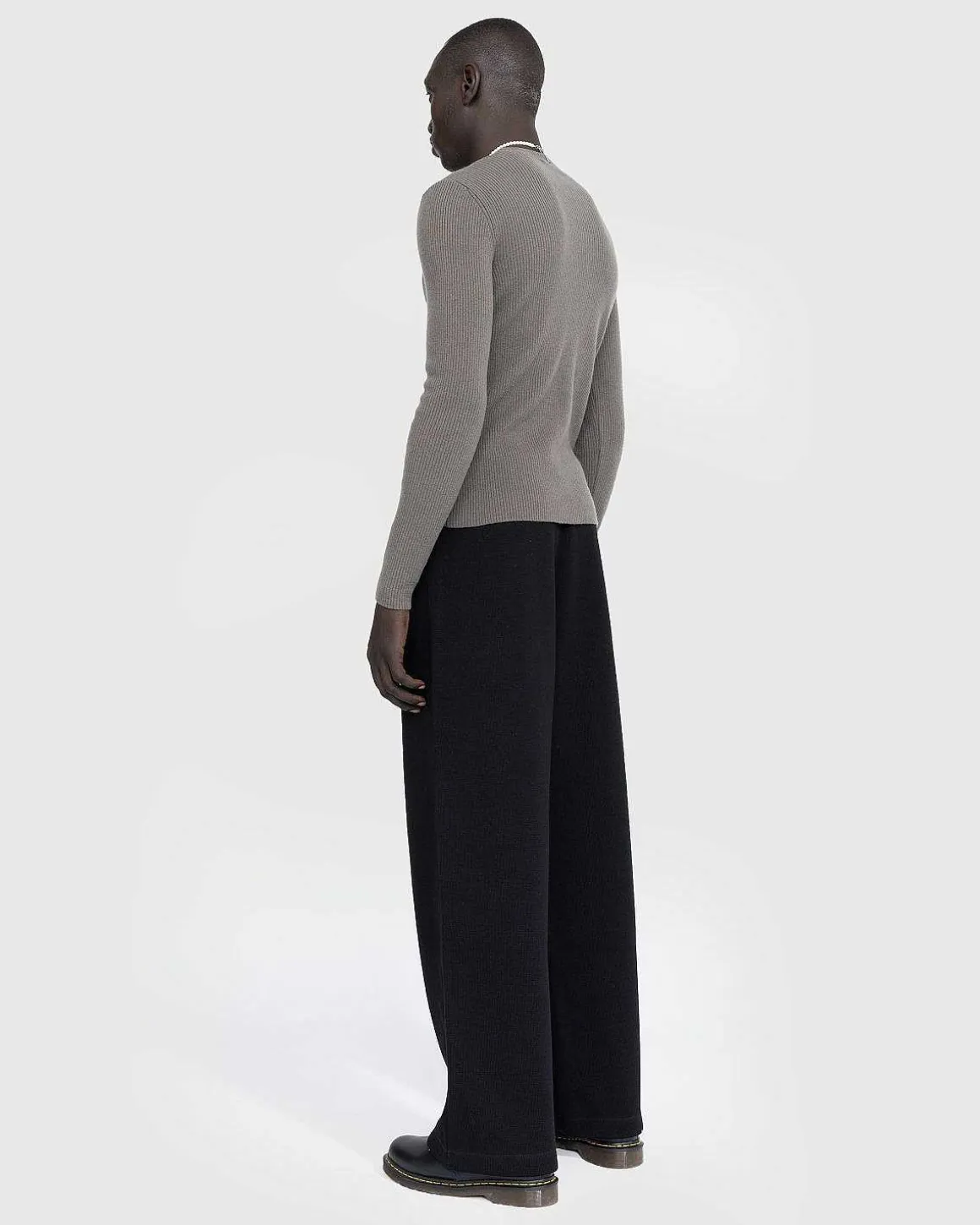 Kompakt Rundhals Mole Grey Super Wool
