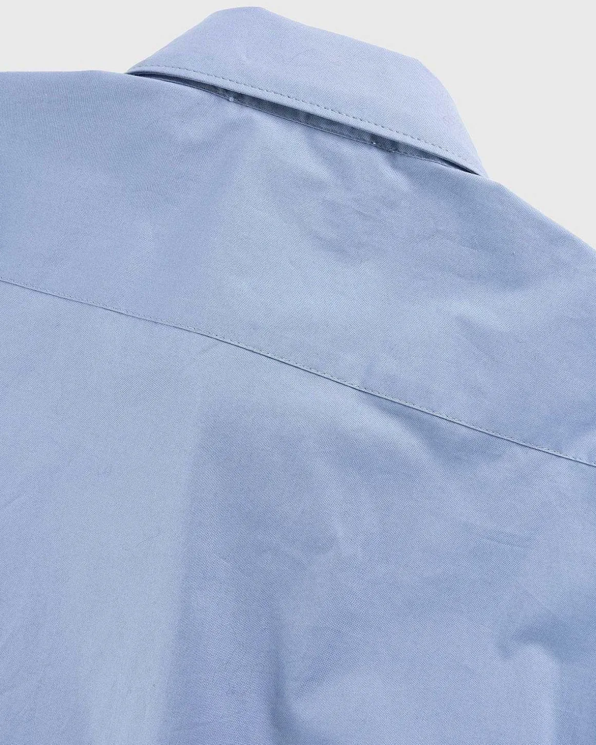Kortaermet Button-Up Dusty Blue
