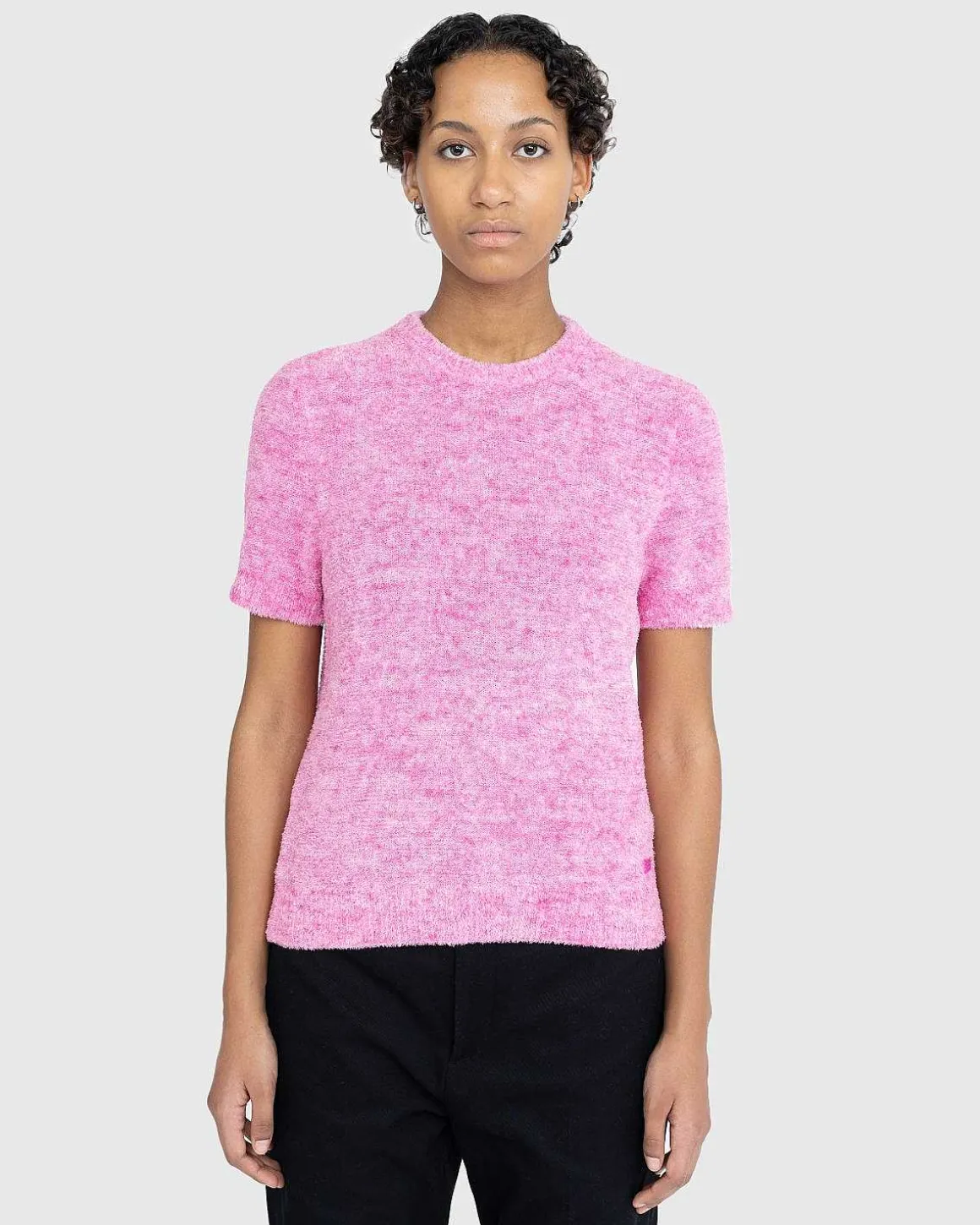 Kortaermet Crewneck Sweater Pink