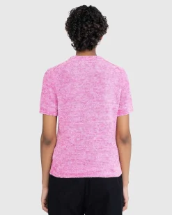 Kortaermet Crewneck Sweater Pink