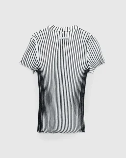Kortaermet Trompe L'Oeil Body White