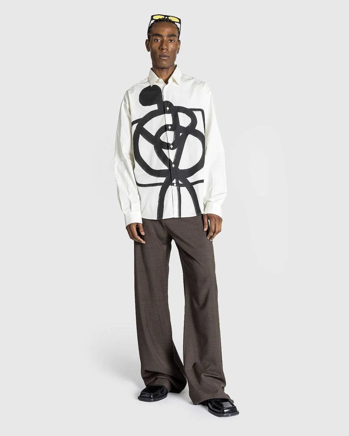 La Chemise Simon Black Beige Spiraleman