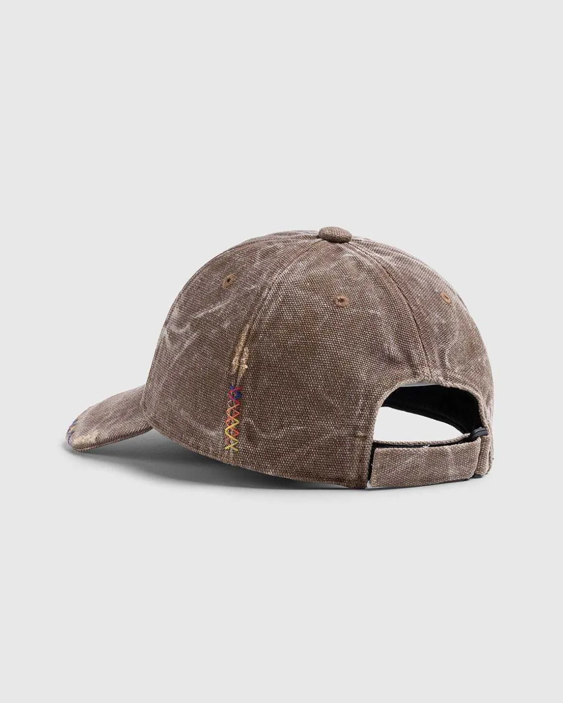 Laeder Face Patch Cap Toffee Brun