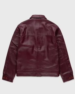 Laederjakke Burgundy