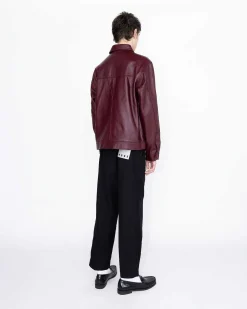 Laederjakke Burgundy