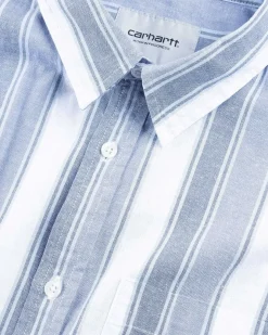 Langaermet Kendricks Skjorte Hudson Blue/Bay Blue