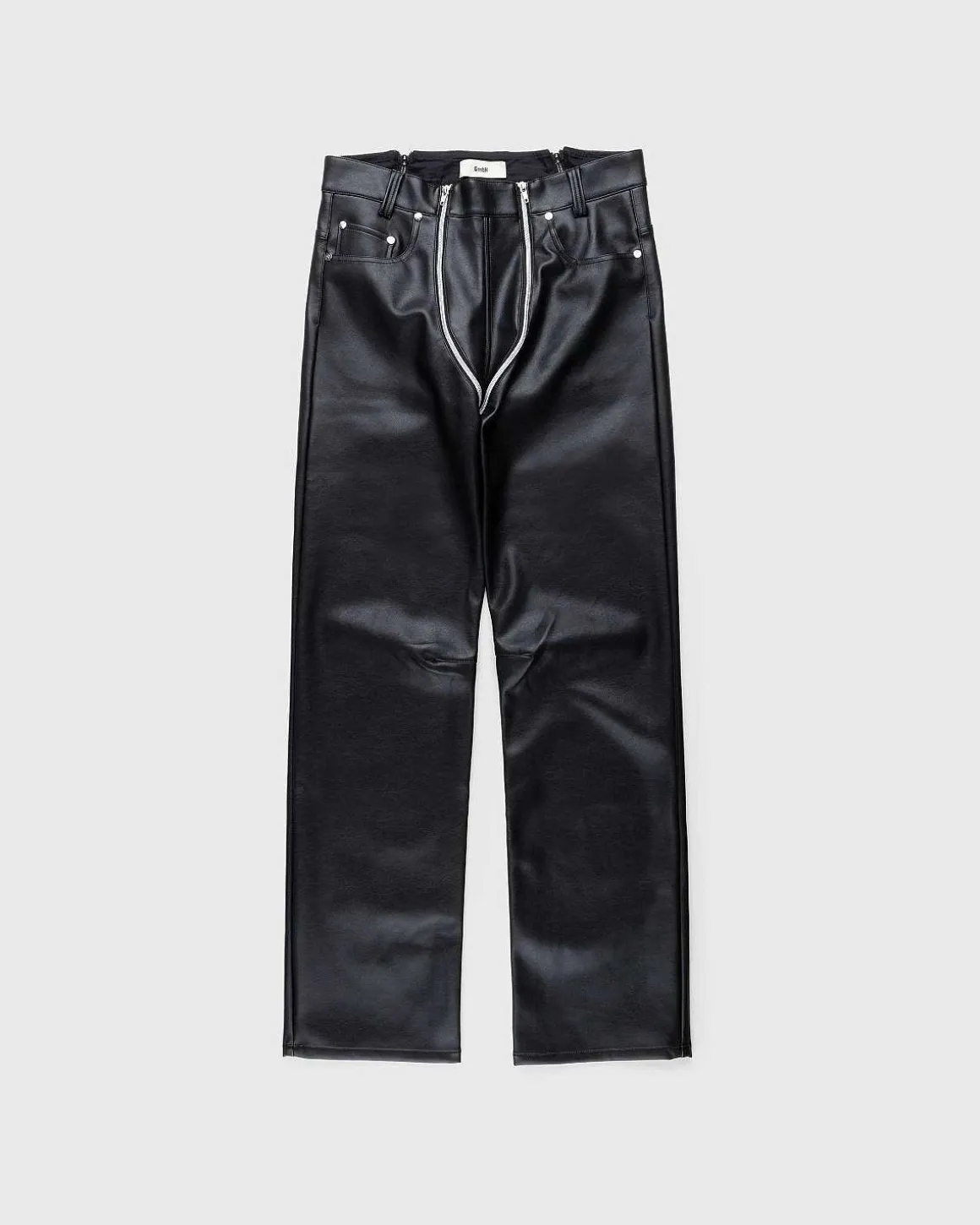 Lata Pleather Bukser Sort