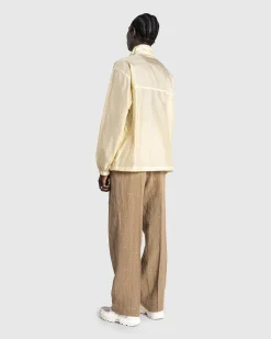 Linned Silke Tweed Slacks Brun