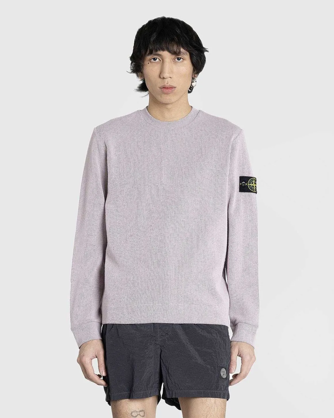 Logo Badge Strik Sweater Pink