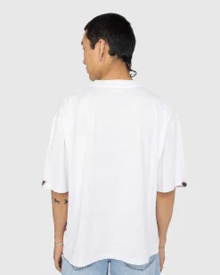 Logo Stripe T-Shirt Lily White