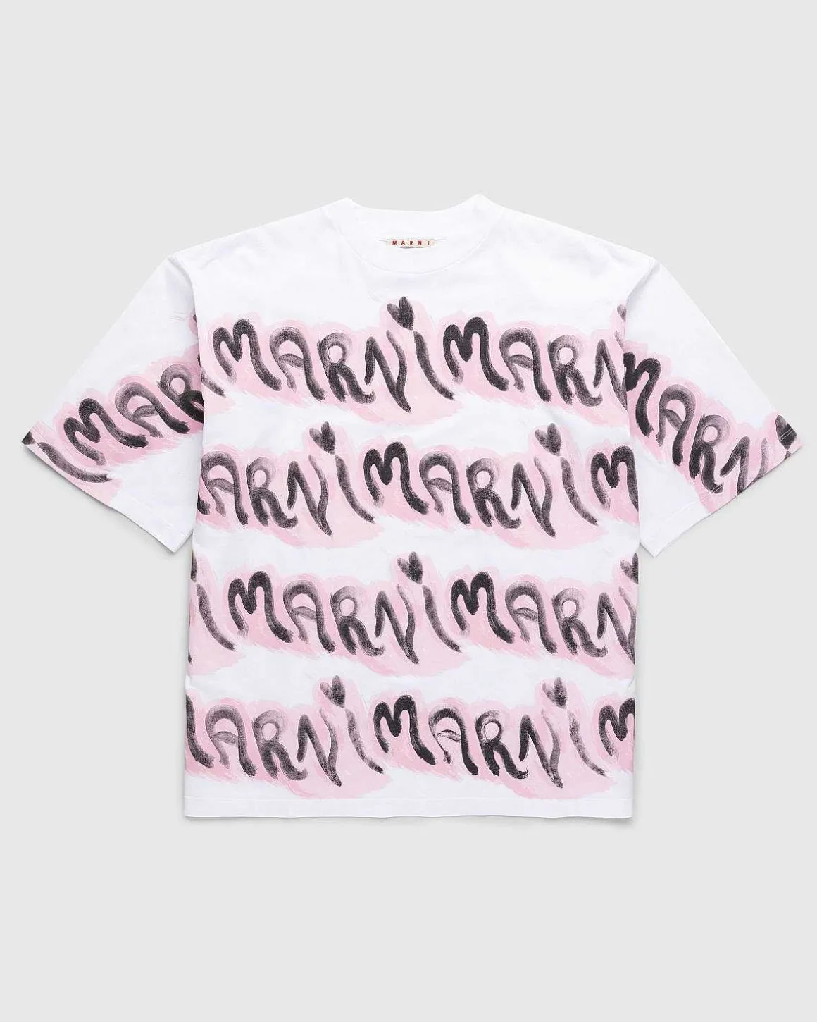Logo Stripe T-Shirt Lily White