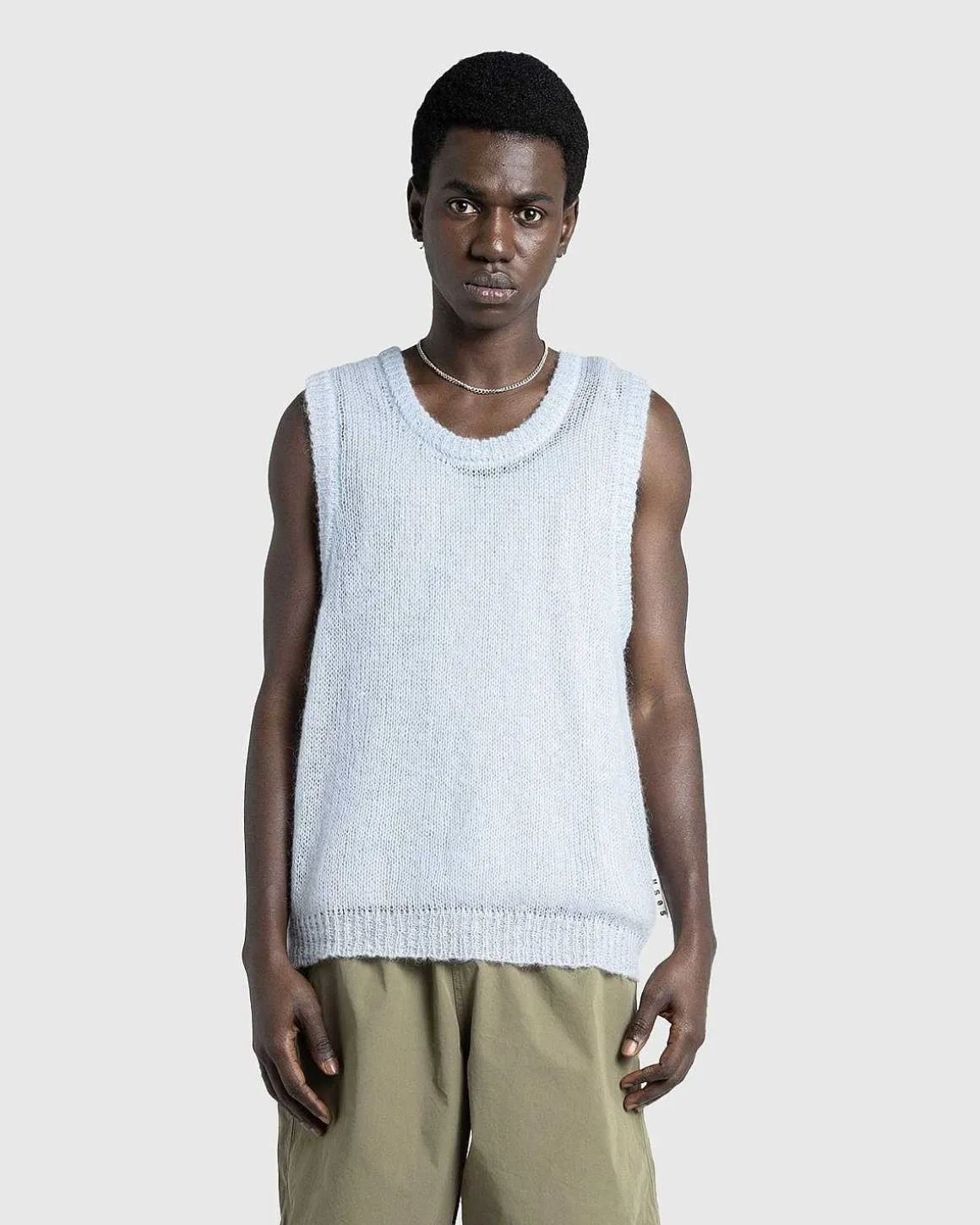 Loose Gauge Tank Top Bla
