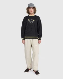 Loves You Kabelstrikket Sweater Pirate Black