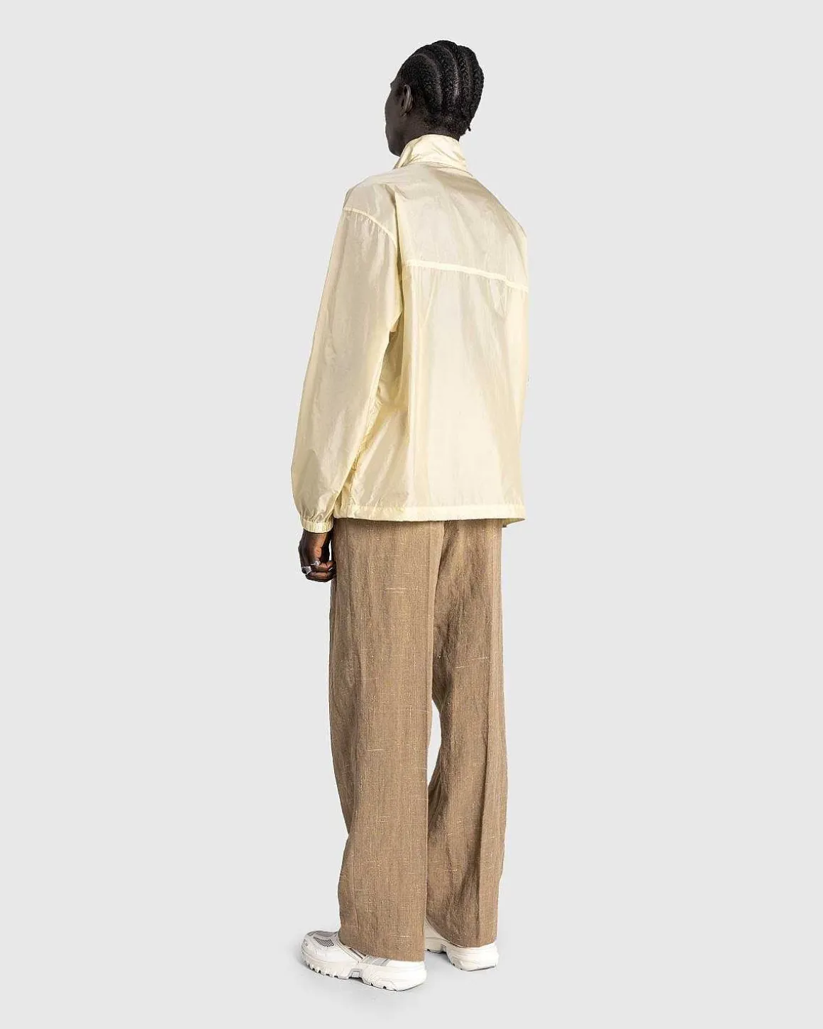 Lys Nylon Halv Lynlas P/O Lys Gul