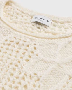 Meddo Knit Sweater Vest Ecru