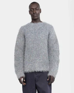 Metallic Mohair Blend Sweater Multi