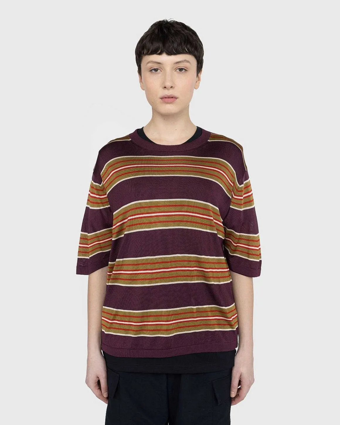 Mias Knit T-Shirt Burgundy