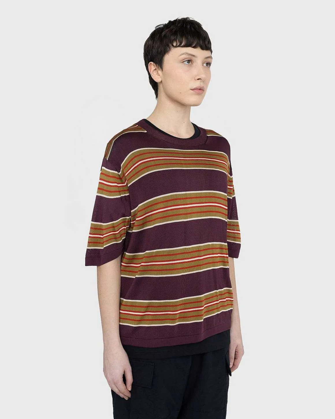 Mias Knit T-Shirt Burgundy