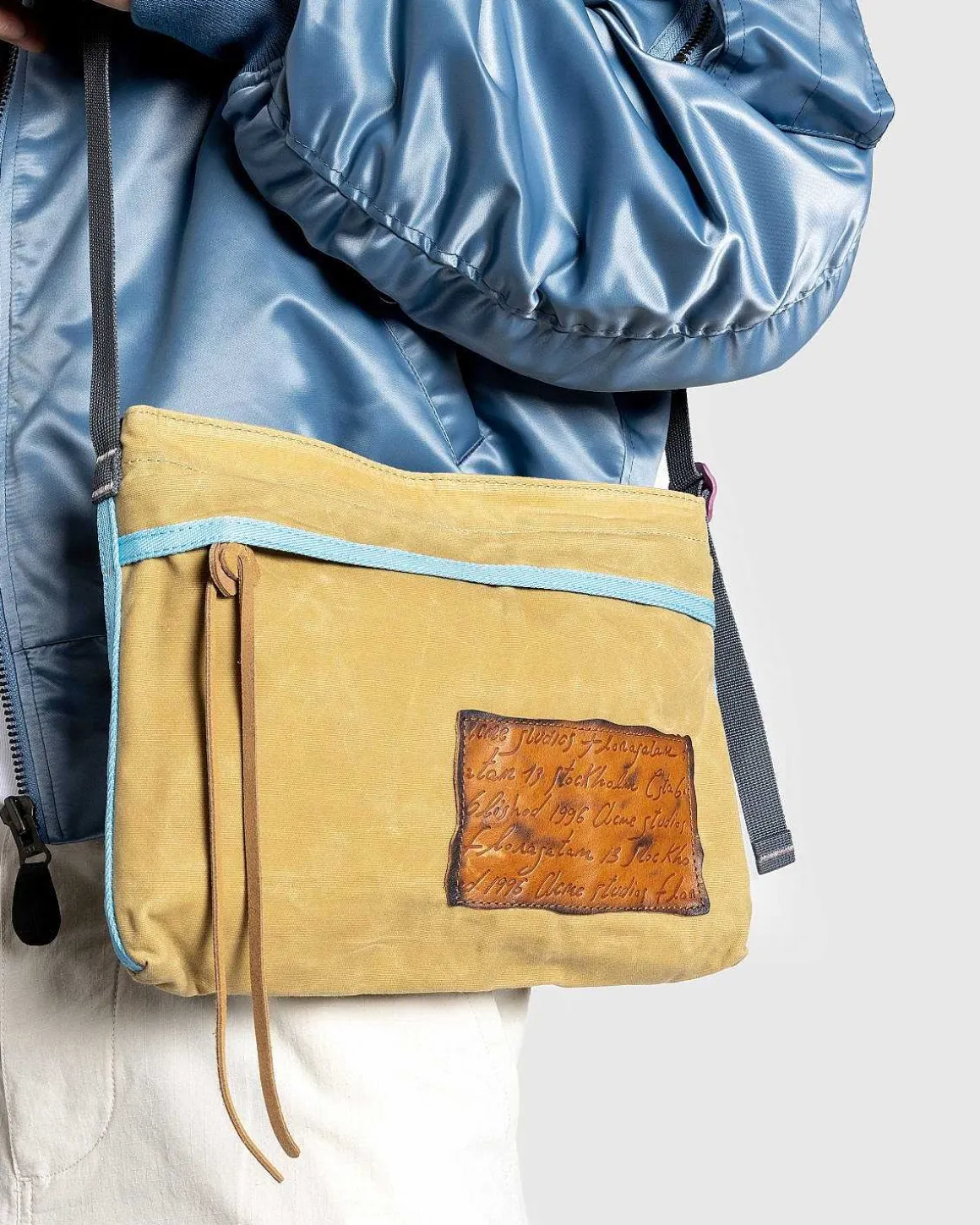 Mini Messenger Bag Beige/Bla