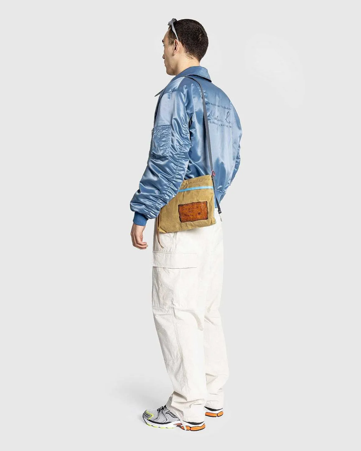 Mini Messenger Bag Beige/Bla