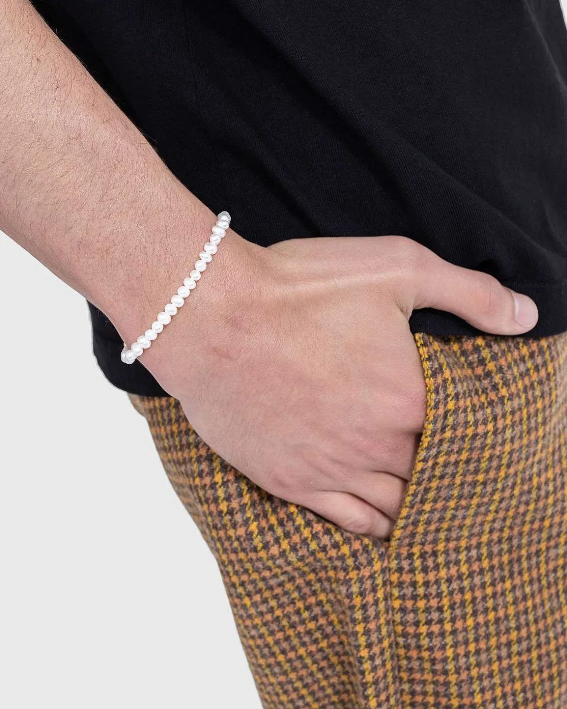 Mini Perlearmband Hvid