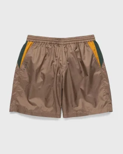 Mix Panel Nylon Shorts Brun/Morkegron