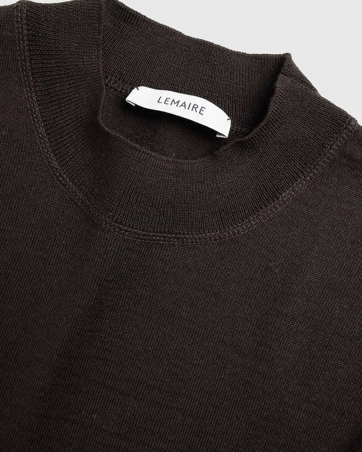 Mock Neck Jumper Pecan Brown