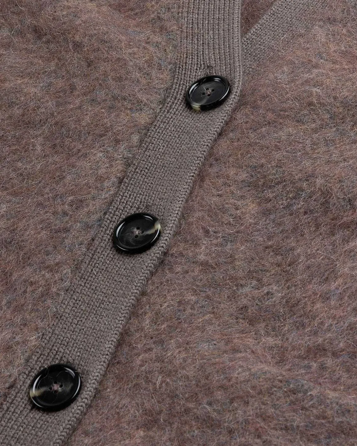 Mohair Cardigan Brun
