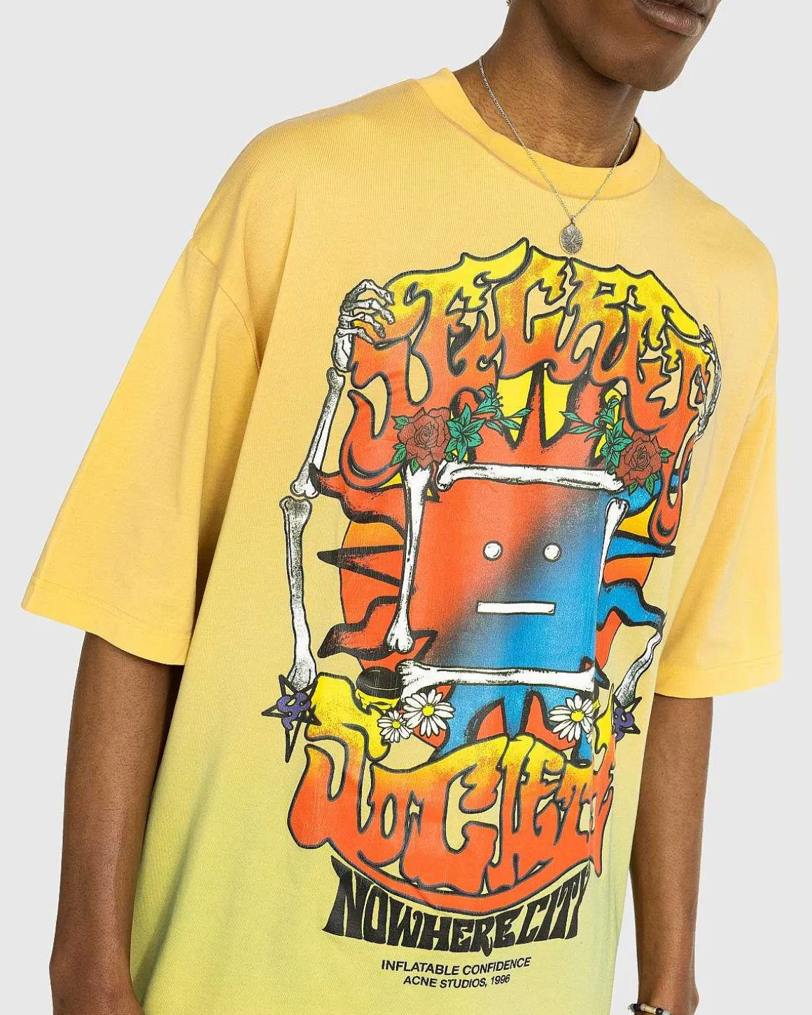 Multi T-Shirt Med Krakket Print