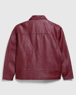 Napa Laederjakke Burgundy