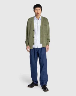 No Problemo Borstet Mohair Cardigan Sort/Oliven