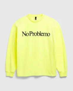 No Problemo Ls Tee Fluoro Gul