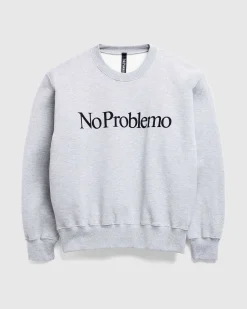 No Problemo Sweatshirt Gra Marl