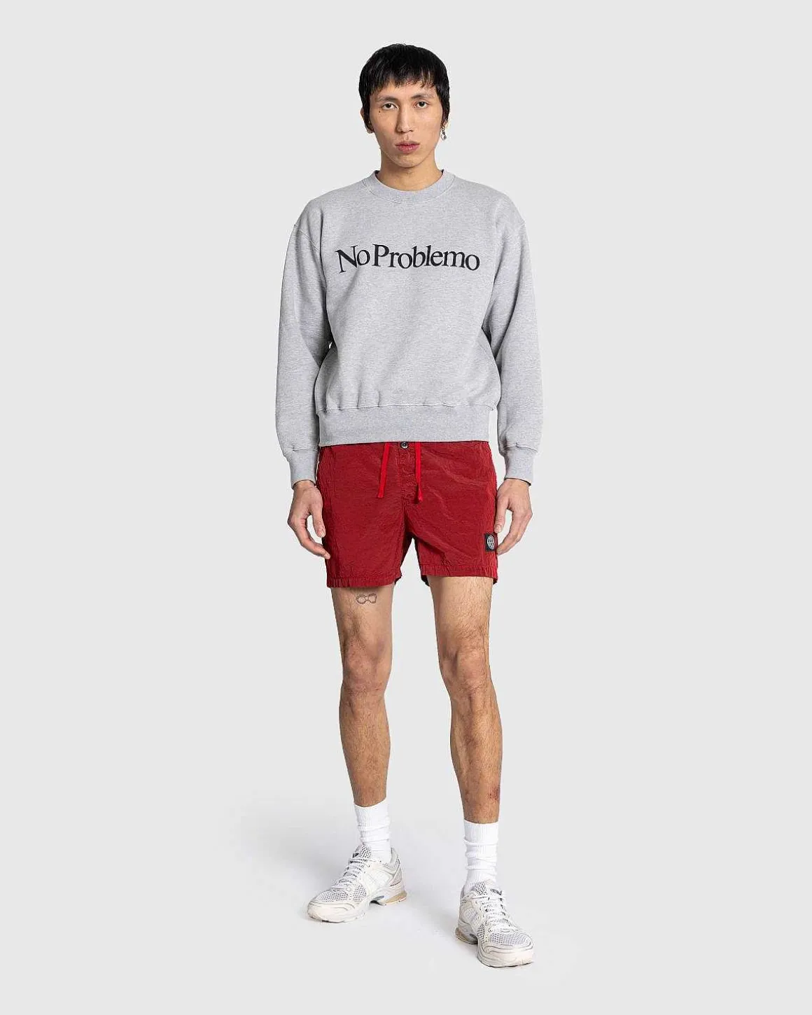 No Problemo Sweatshirt Gra Marl
