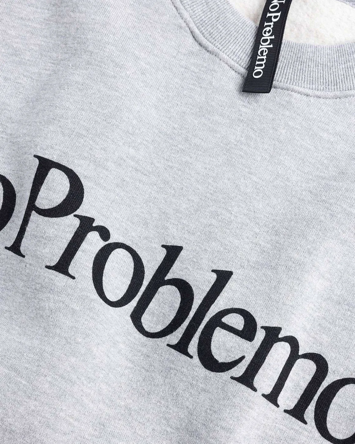 No Problemo Sweatshirt Gra Marl