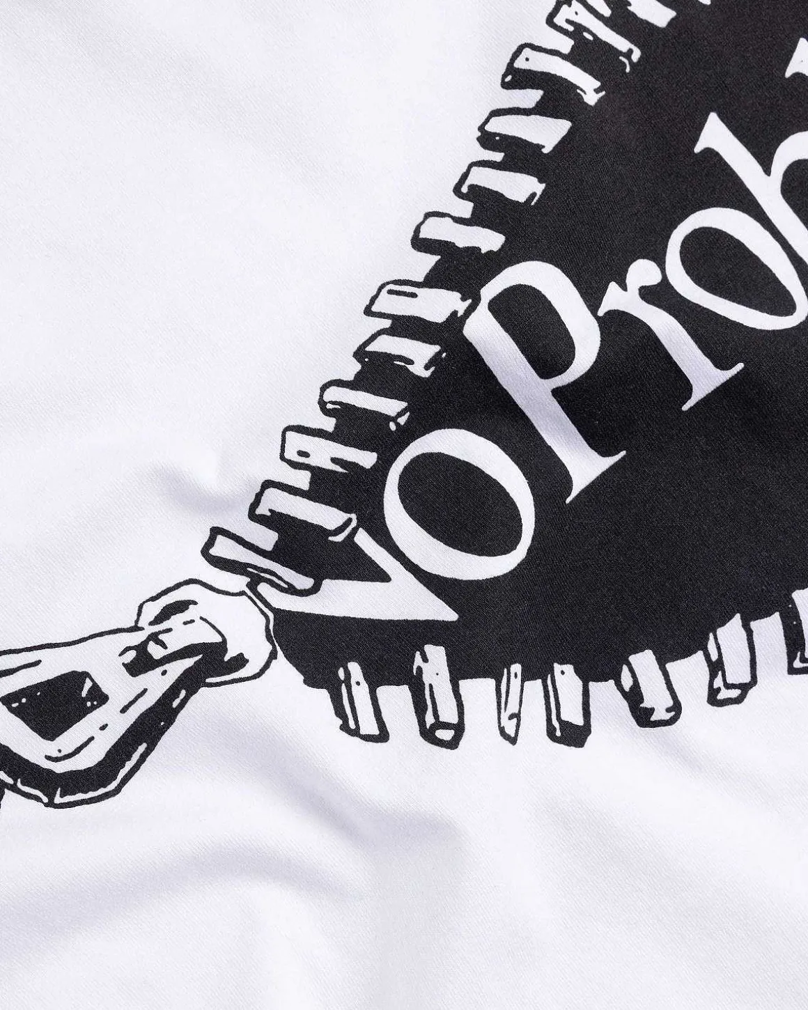 Np Zip Ss Tee Hvid