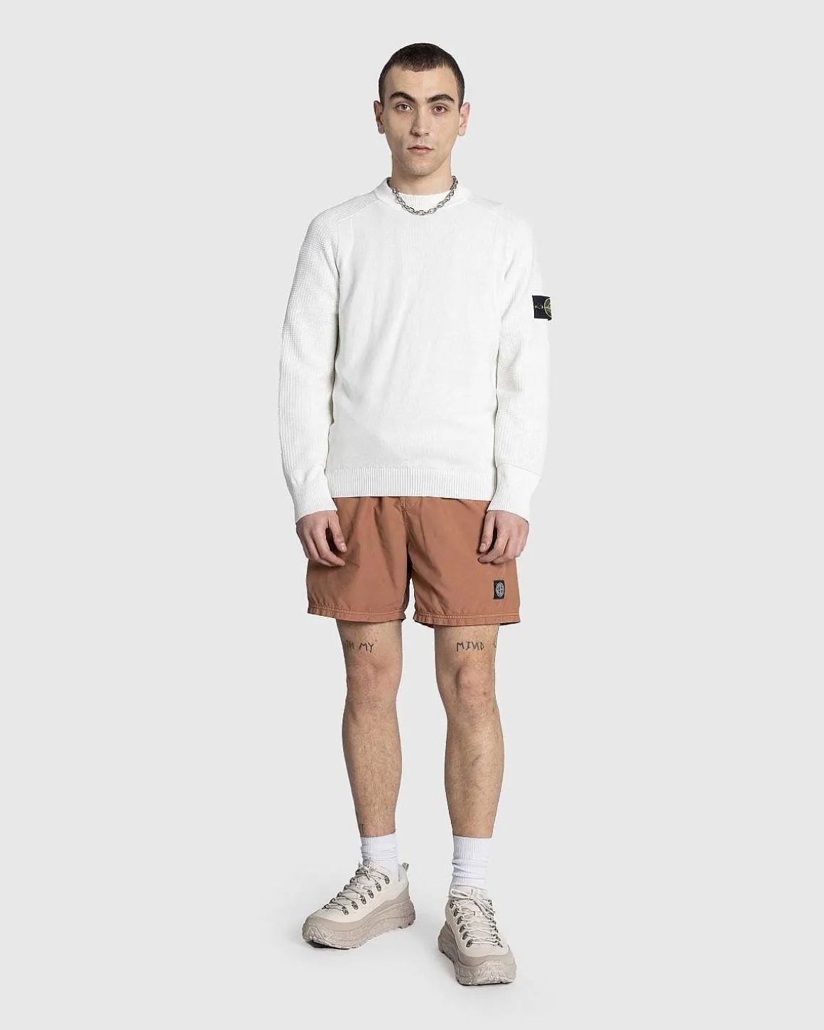 Nylon Metal Badeshorts Rust