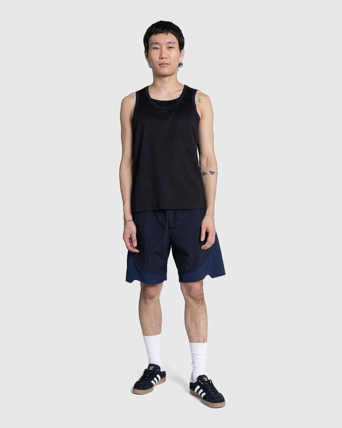 Nylon Short Sort/Morkebla